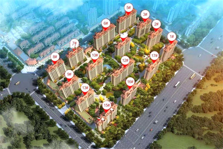 时代华庭华联国际3室2厅1卫90万120m2毛坯房出售